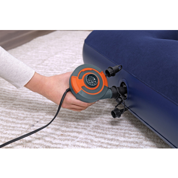 Dmuchany Materac turystyczny do spania Flokowany BESTWAY 188x99x22cm + Zestaw naprawczy